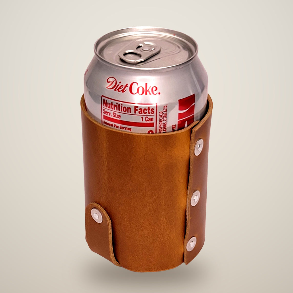 Leather Coo Z – Standard – smooth tan, aluminum rivets