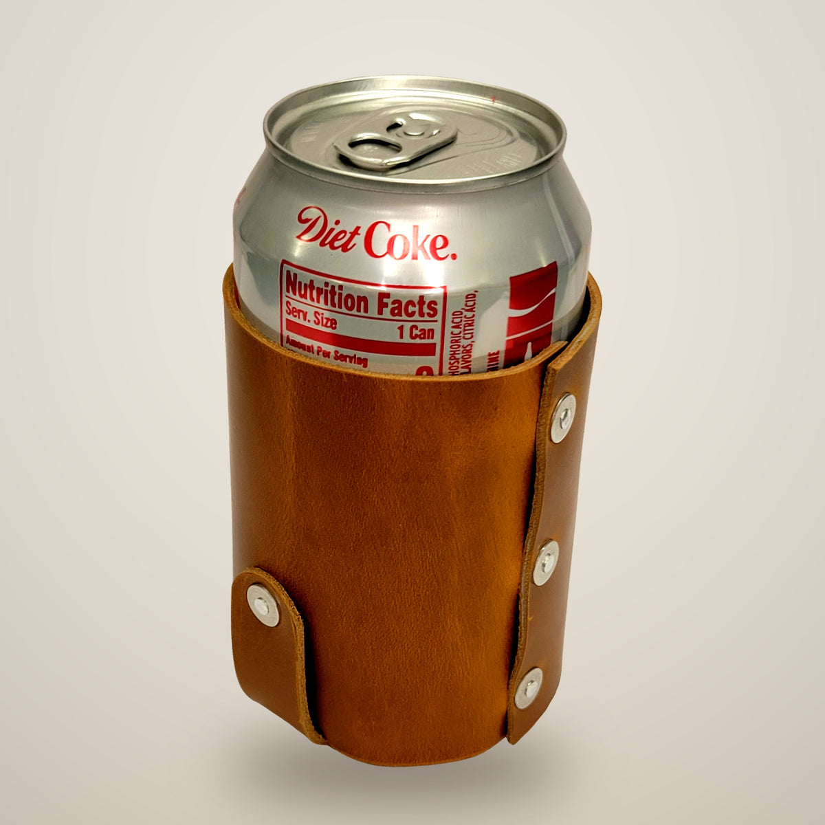 Leather Coo Z – Standard – smooth tan, aluminum rivets