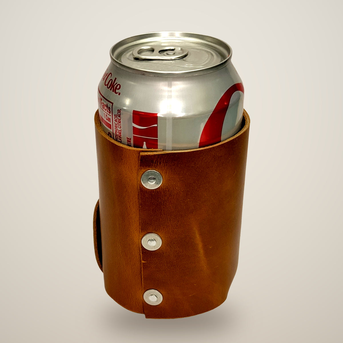 Leather Coo Z – Standard – smooth tan, aluminum rivets