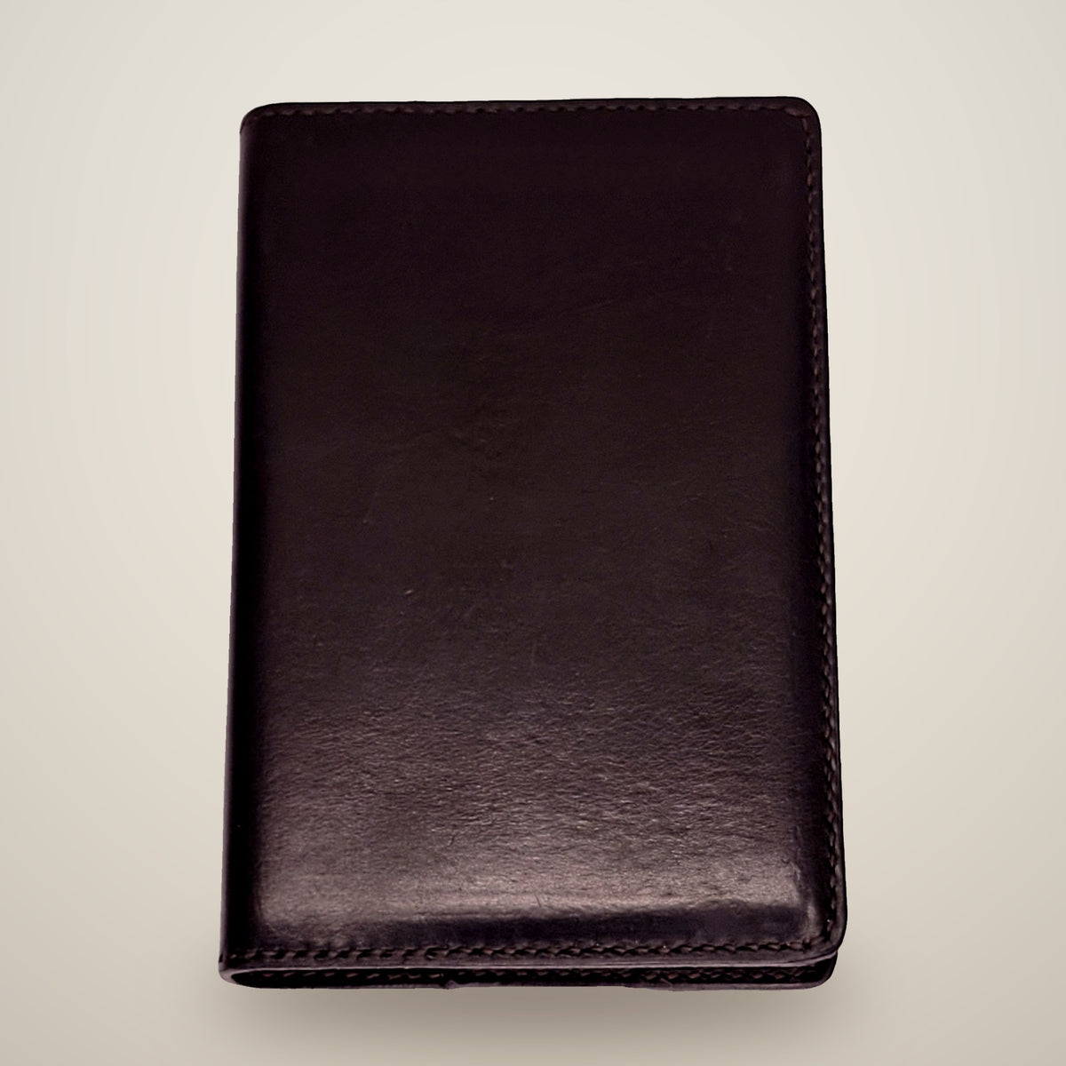 Medium Leather Notebook Cover (Sketchbook Included) – Black / black thread