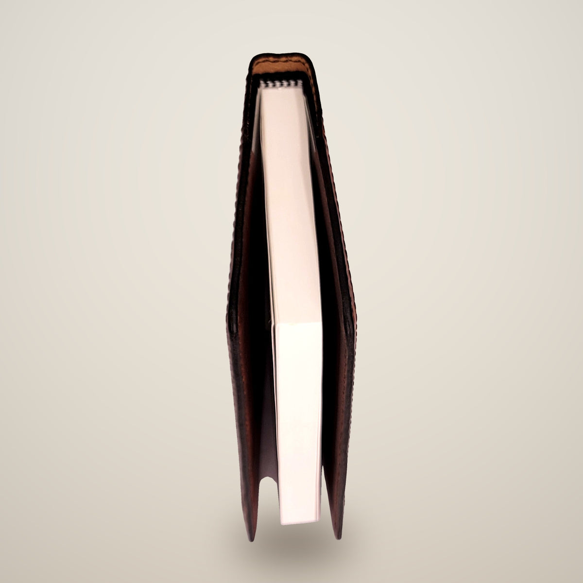 Medium Leather Notebook Cover (Sketchbook Included) – Brown / dark brown thread