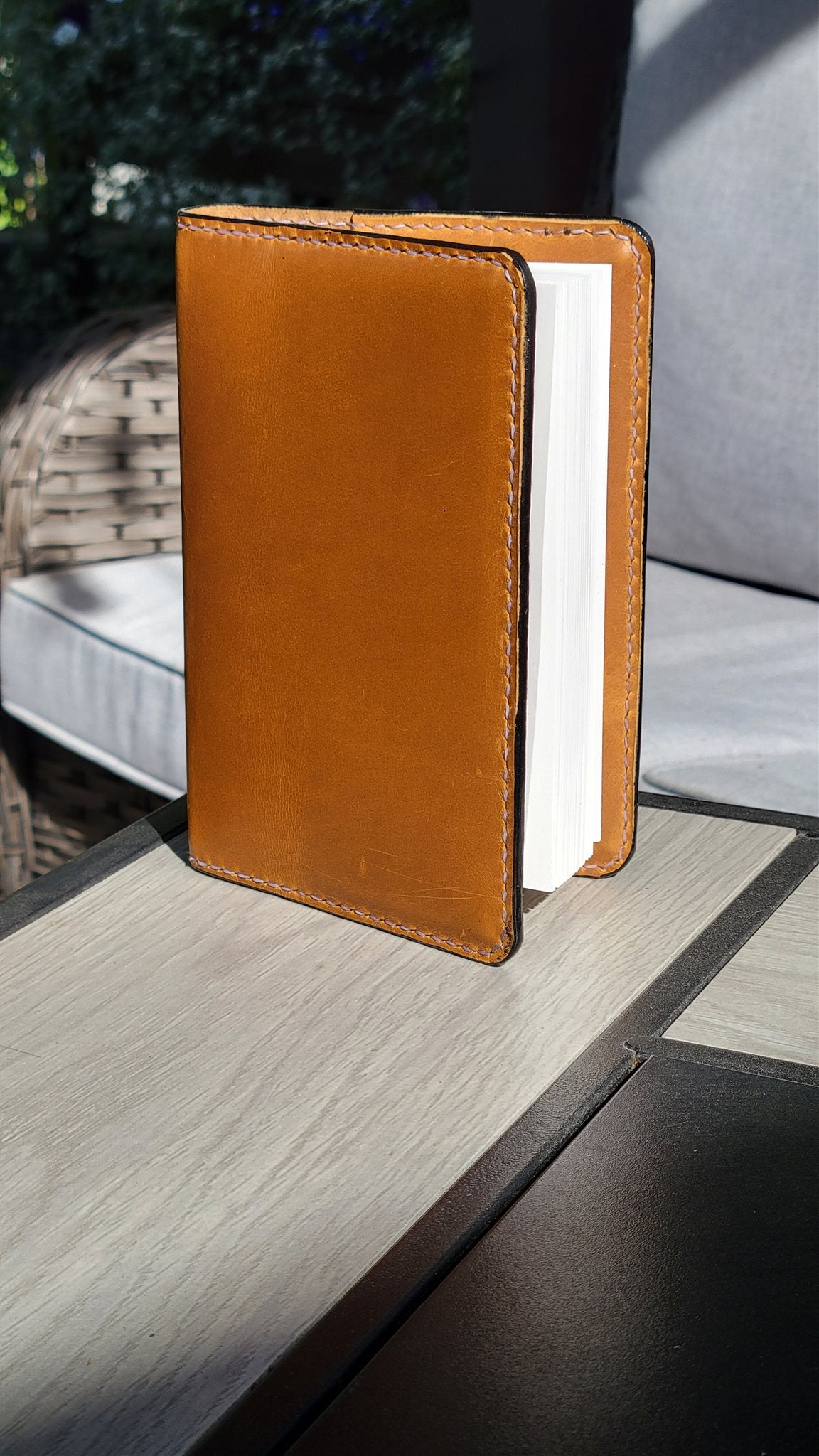 Medium Notebook Cover – Amber Tan (Sketchbook Included) – photo 2