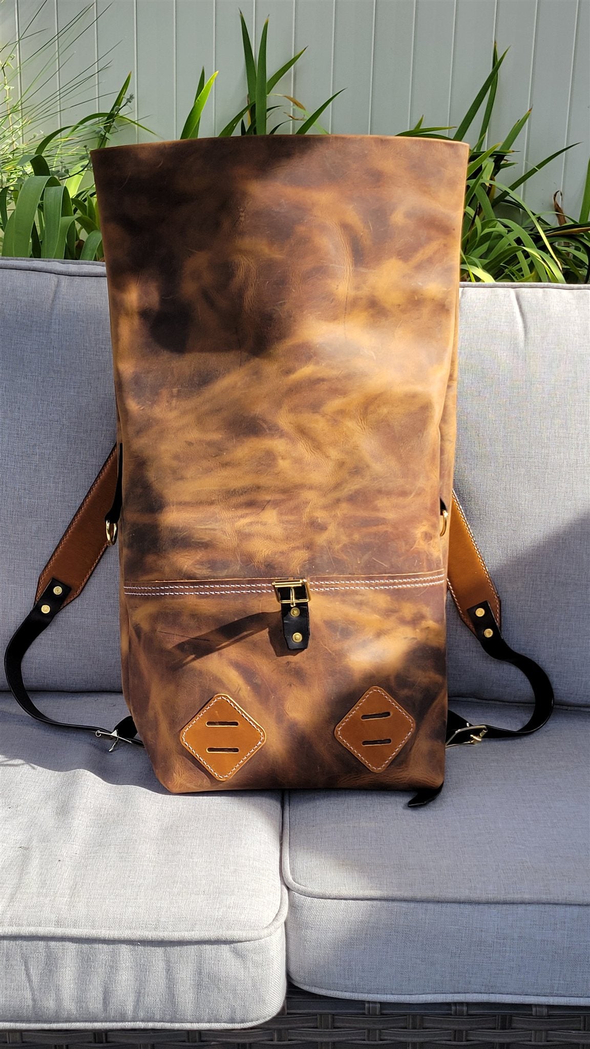Traveller Roll-Top Backpack – Honey – photo 10