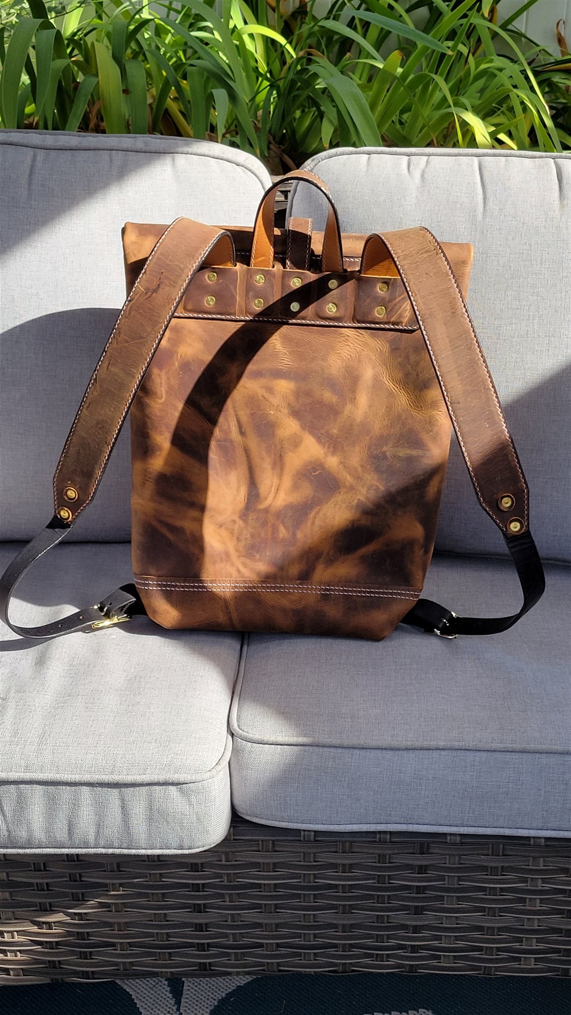 Traveller Roll-Top Backpack – Honey – photo 2