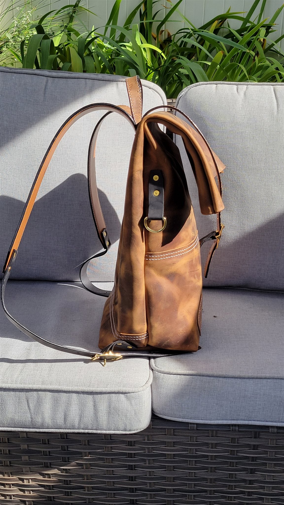 Traveller Roll-Top Backpack – Honey – photo 3