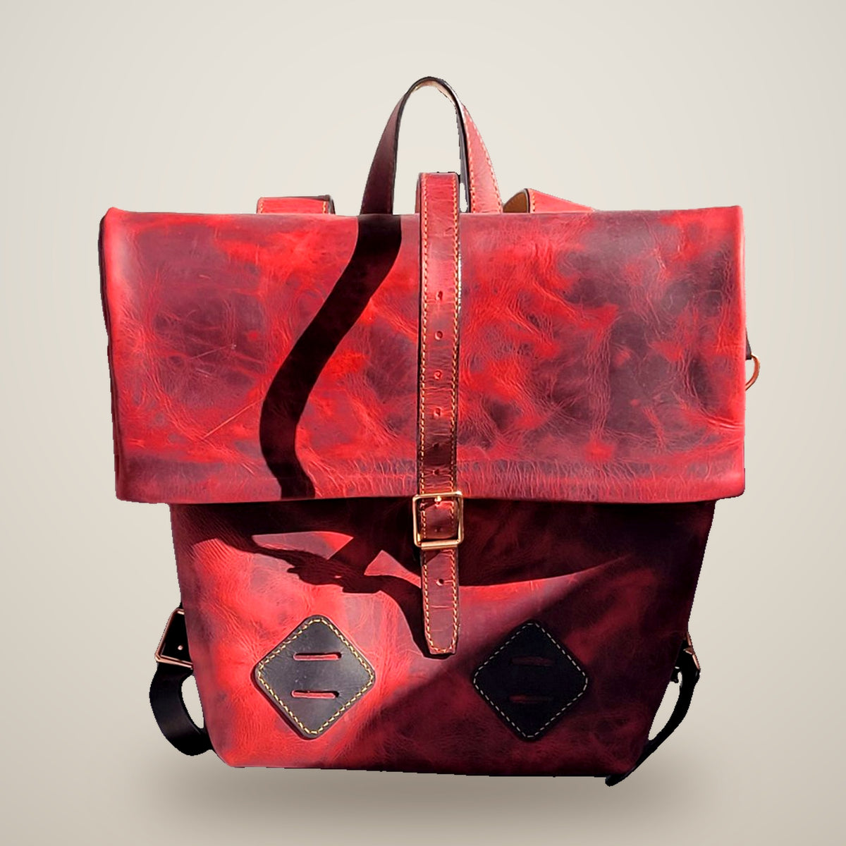 Traveller Roll-Top Backpack – Volcano