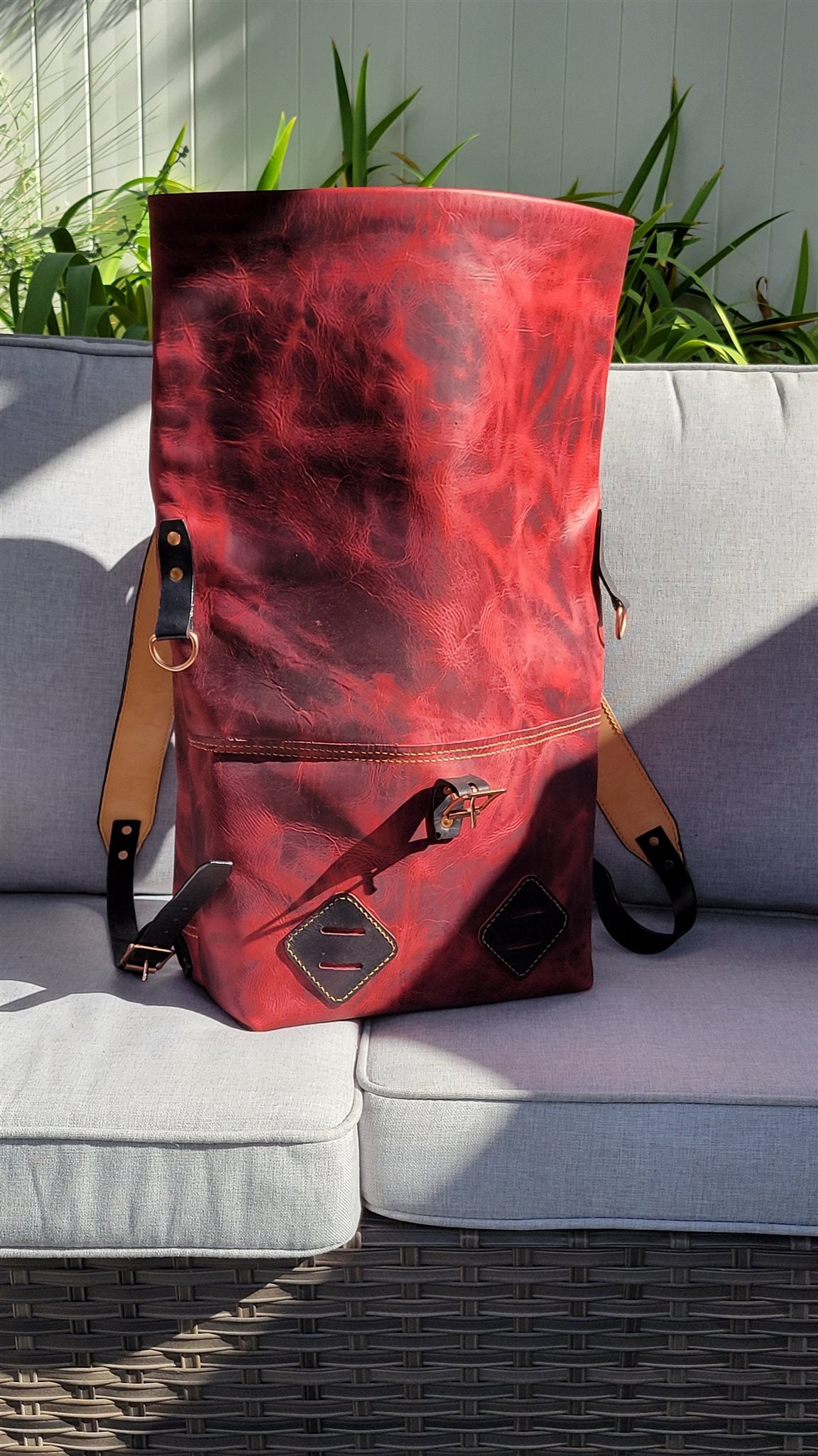 Traveller Roll-Top Backpack – Volcano – photo 5