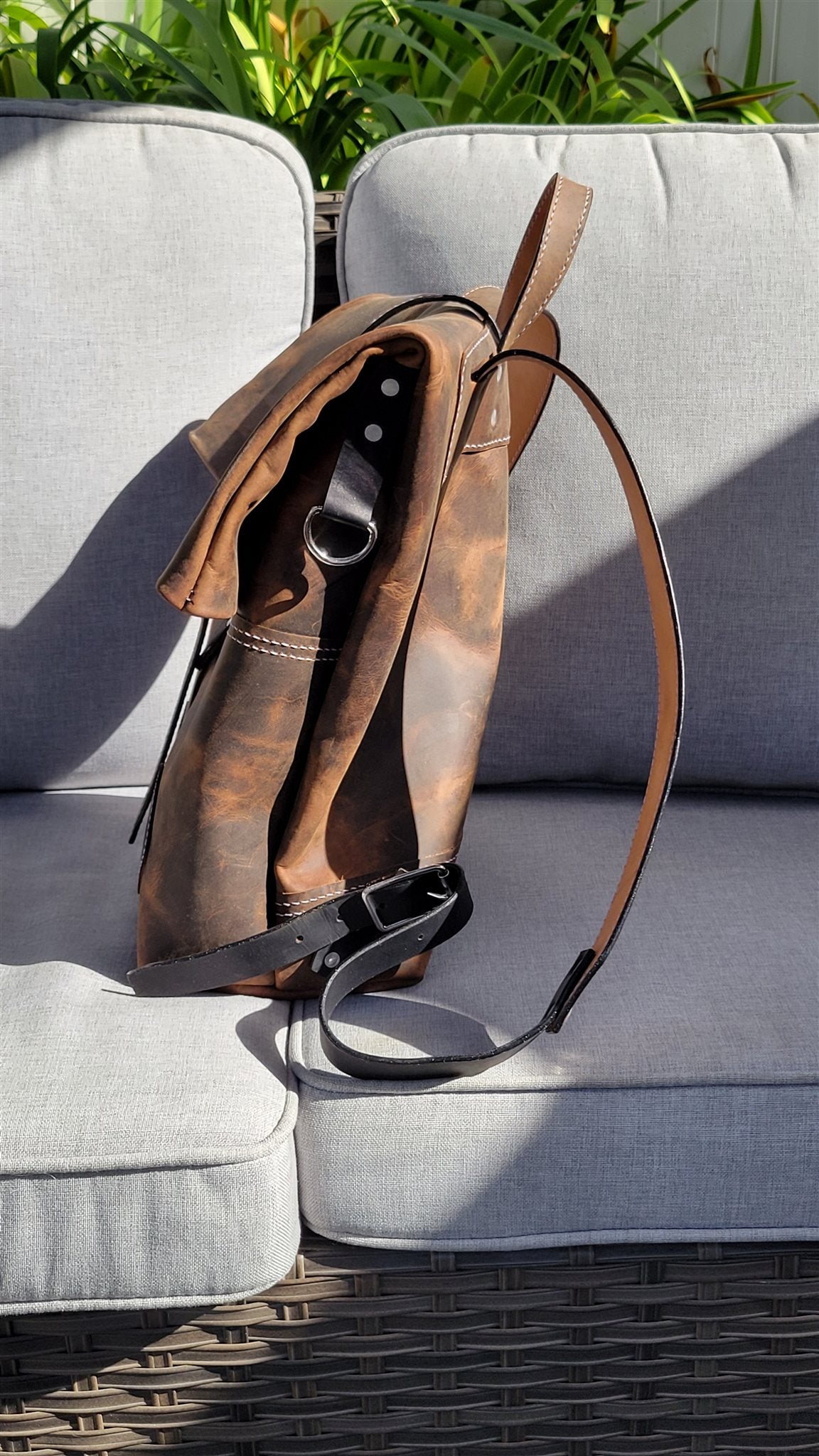 Traveller Roll-Top Backpack – Walnut – photo 5